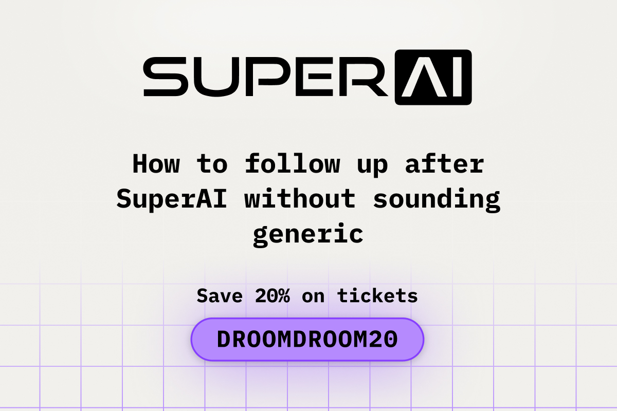 How to Follow Up After SuperAI Without Sounding Generic